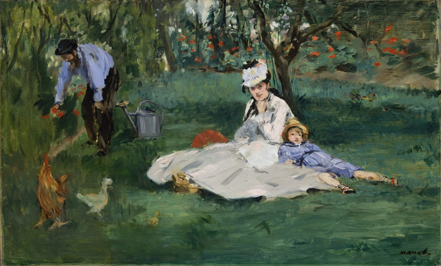 La famiglia Monet in giardino - Metropolitan Museum of Art, New York